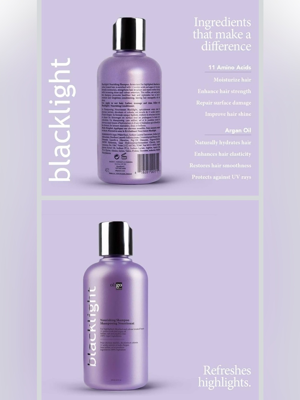 Oligo blacklight nourishing shampoo